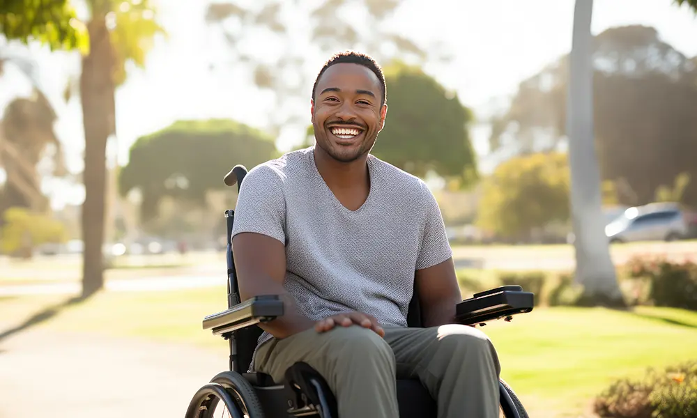 man in wheelchair